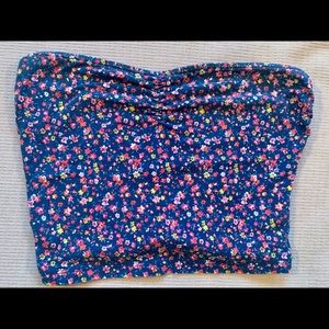 GARAGE floral tube/ crop top